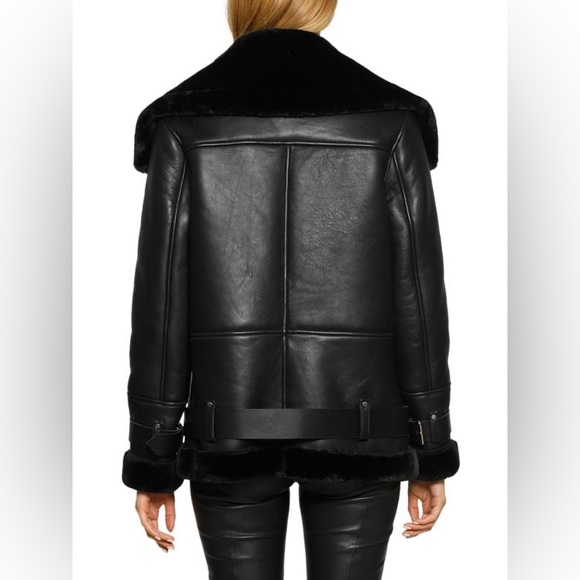 Walter Baker Celine Leather Faux Fur Jacket (NEW, NEVER WORN) - Picture 3 of 7